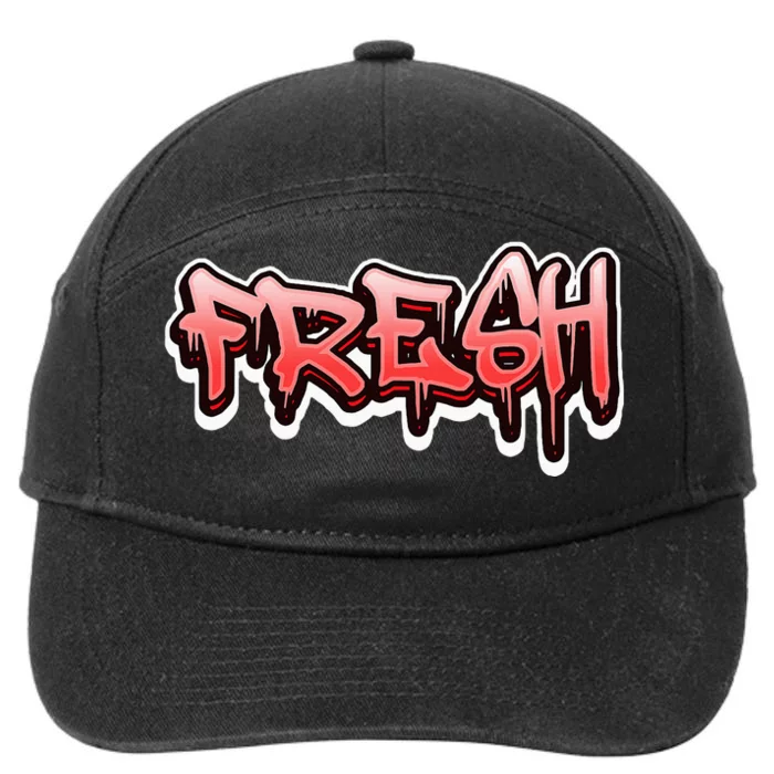 Fresh Old School Graffiti Style Funny Graffiti Graphic 7-Panel Snapback Hat