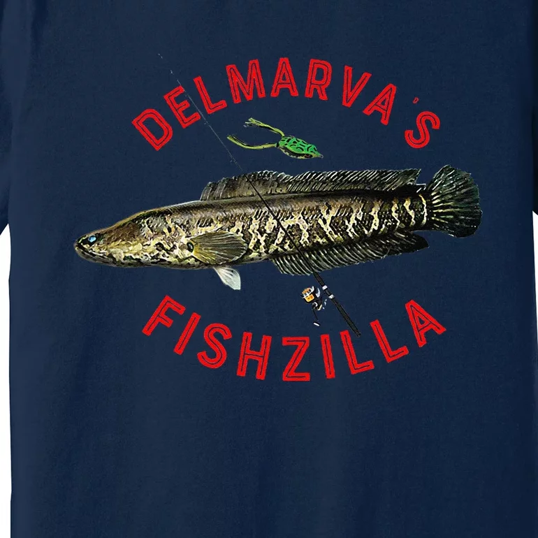 Fun Outdoors Snakehead Fishzilla Fishing Premium T-Shirt