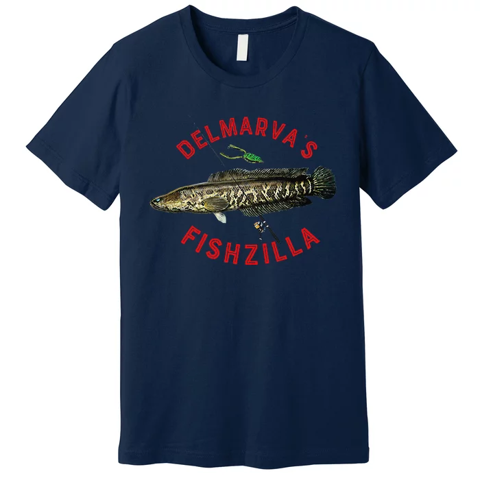 Fun Outdoors Snakehead Fishzilla Fishing Premium T-Shirt