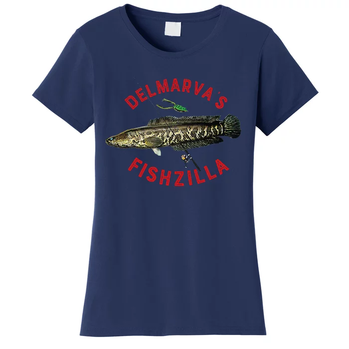 Fun Outdoors Snakehead Fishzilla Fishing Women's T-Shirt