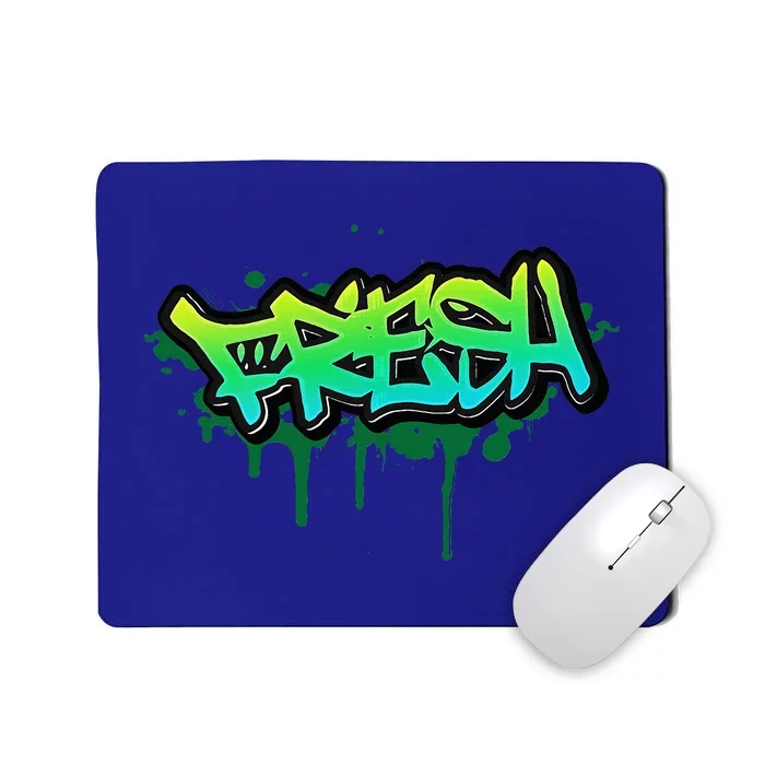 Fresh Old School Graffiti Style Funny Graffiti Graphic Mousepad