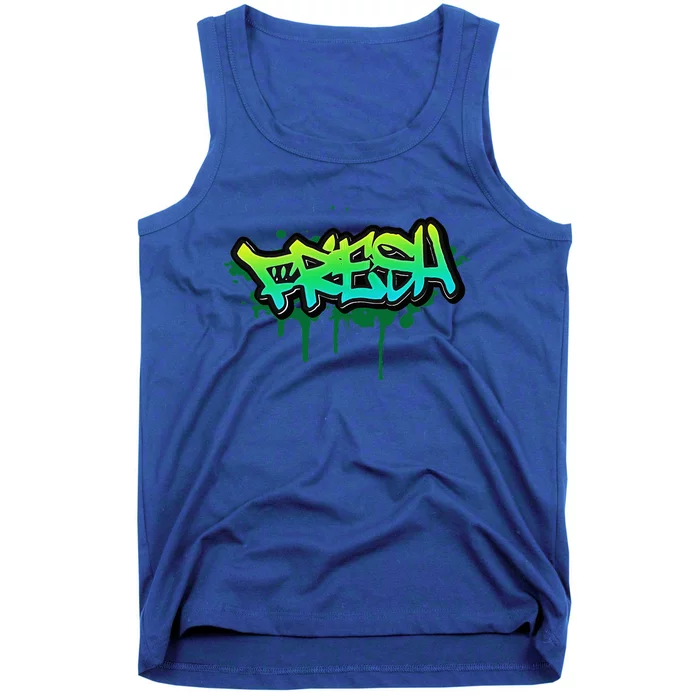 Fresh Old School Graffiti Style Funny Graffiti Graphic Tank Top