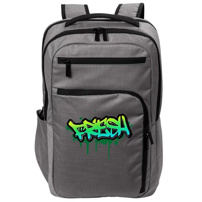 Fresh Old School Graffiti Style Funny Graffiti Graphic Impact Tech Backpack