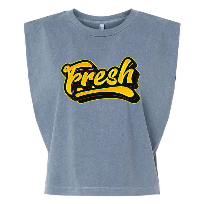 Fresh Old School Graffiti Style Funny Graffiti Graphic Garment-Dyed Women's Muscle Tee