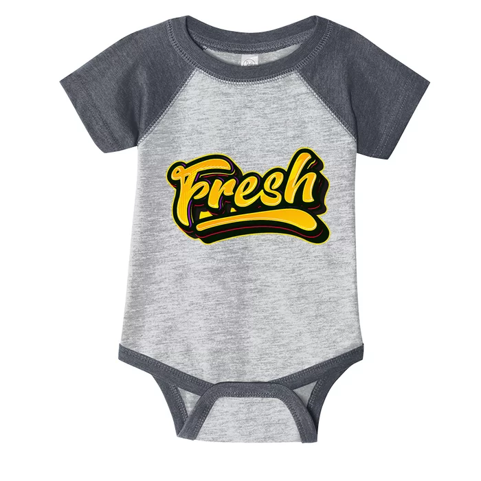 Fresh Old School Graffiti Style Funny Graffiti Graphic Infant Baby Jersey Bodysuit