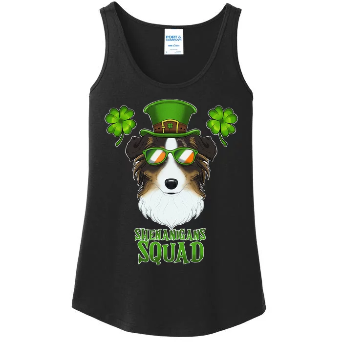 Full Of Shenanigans australian shepherd Dog Irish Ladies Essential Tank