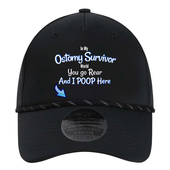 Funny Ostomy Survivor I Poop Here Stoma Bag Colon Cancer Gift Performance The Dyno Cap