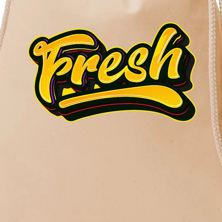 Fresh Old School Graffiti Style Funny Graffiti Drawstring Bag