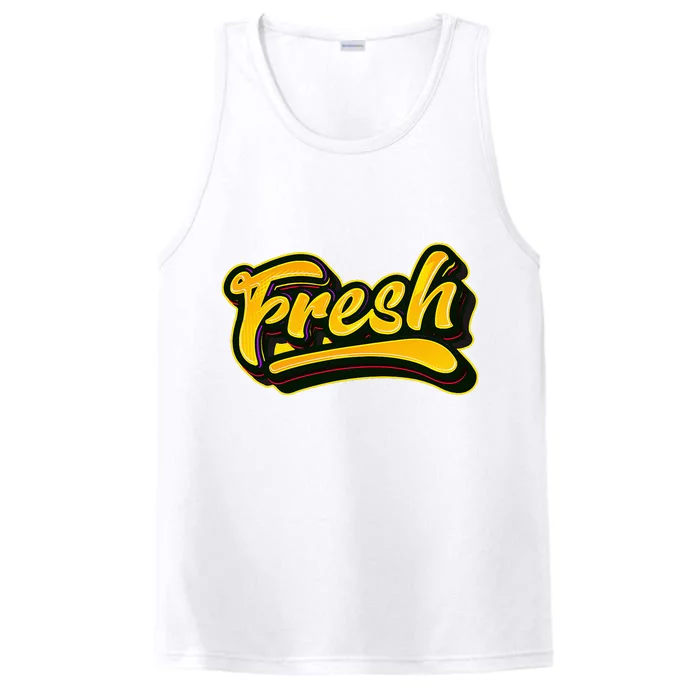 Fresh Old School Graffiti Style Funny Graffiti Performance Tank