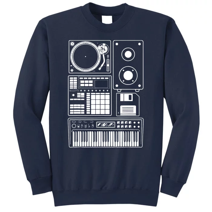 Funny Old School Hip Hop Rapper Beat Maker Rap Music Sweatshirt