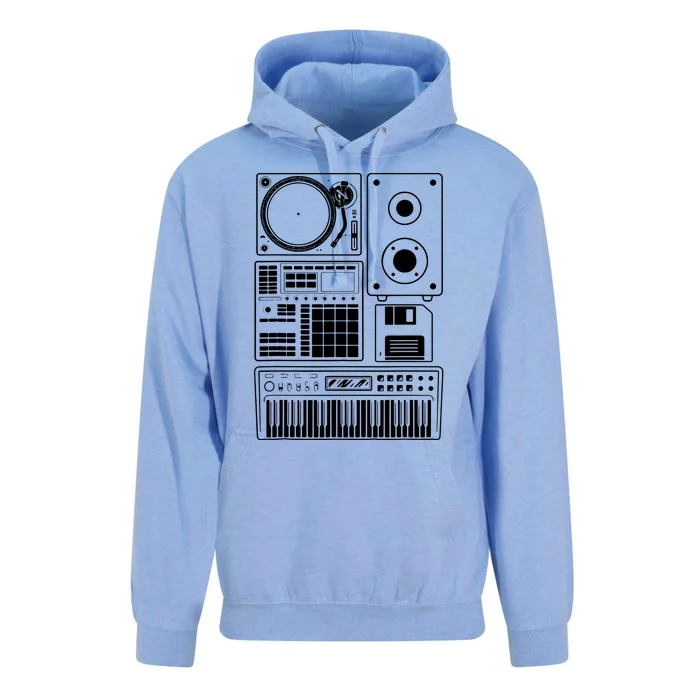 Funny Old School Hip Hop Rapper Beat Maker Rap Music Unisex Surf Hoodie