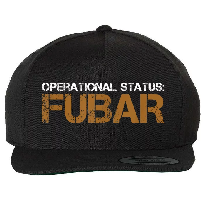 Funny Operational Status: Fubar Military Humor Wool Snapback Cap