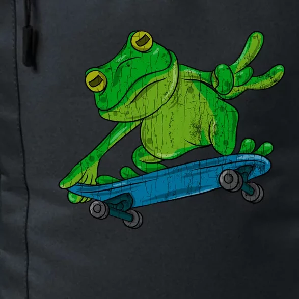 Frog On Skateboard Funny Graphic Cute Gift Daily Commute Backpack