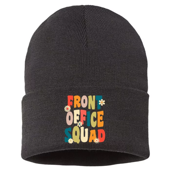 Front Office Squad Team For Administrative Assistants Sustainable Knit Beanie