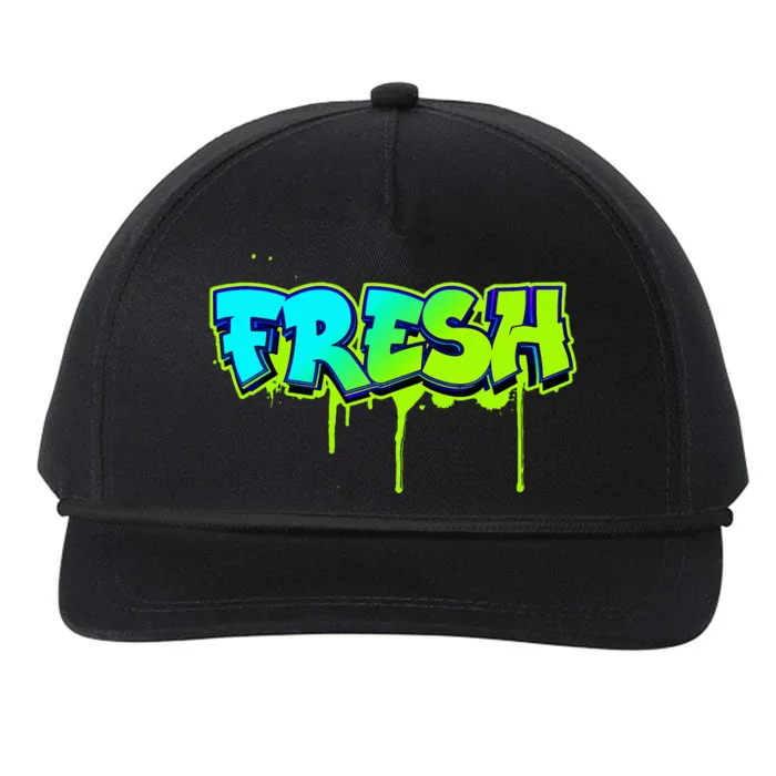 Fresh Old School Graffiti Style Funny Graffiti Graphic Snapback Five-Panel Rope Hat