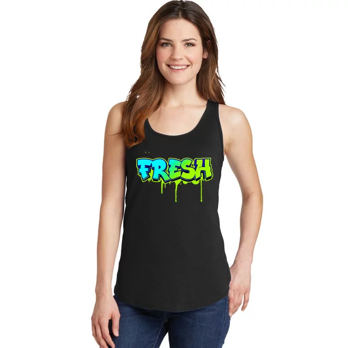 Fresh Old School Graffiti Style Funny Graffiti Graphic Ladies Essential Tank