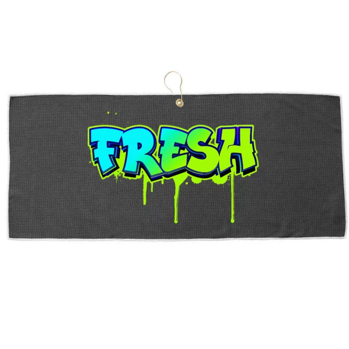 Fresh Old School Graffiti Style Funny Graffiti Graphic Large Microfiber Waffle Golf Towel