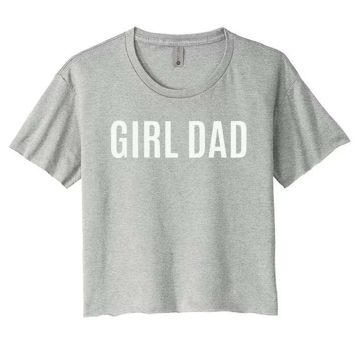 Father Of S Proud New Dad Fathers Day Gift Women's Crop Top Tee