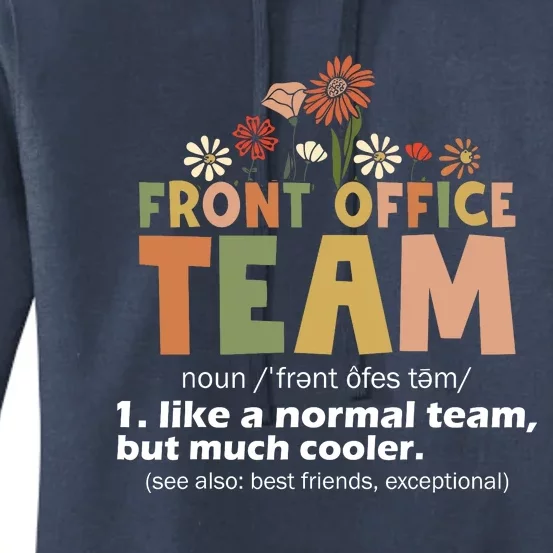 Front Office Squad Team For Administrative Assistants Women's Pullover Hoodie