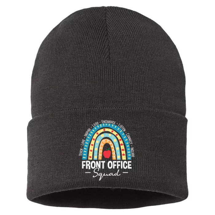 Front Office Squad School Admin Administrative Assistant Sustainable Knit Beanie