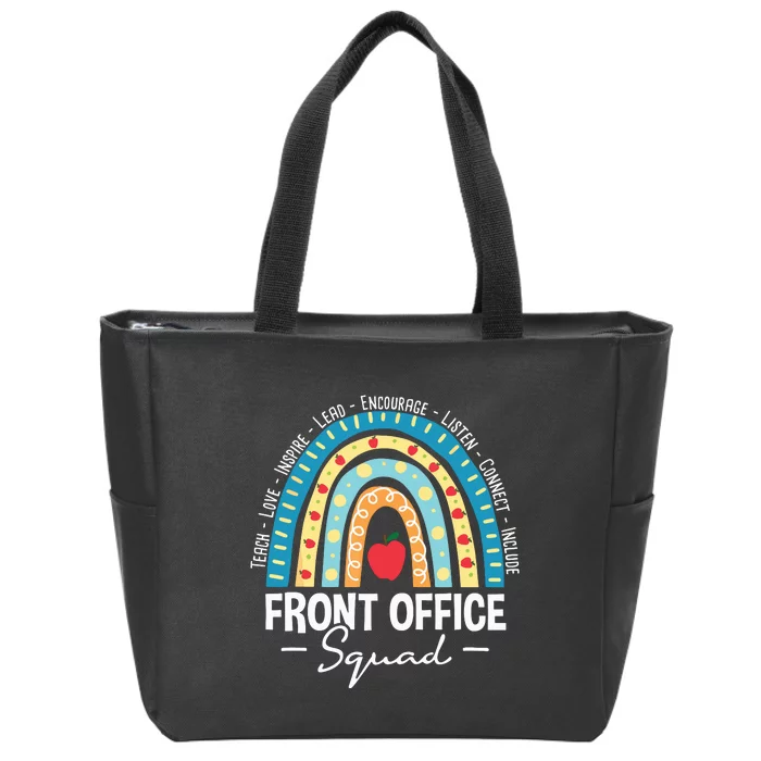 Front Office Squad School Admin Administrative Assistant Zip Tote Bag