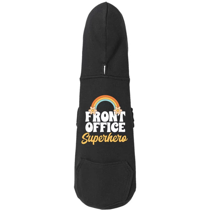 Front Office Superhero Secretary Administrative Assistant Doggie 3-End Fleece Hoodie