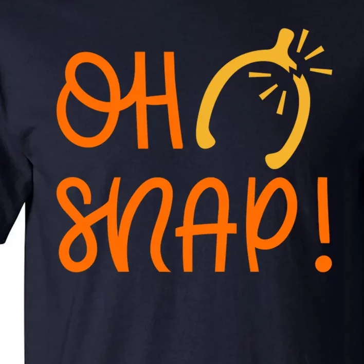 Funny Oh Snap Thanksgiving Turkey Wishbone Tall T-Shirt