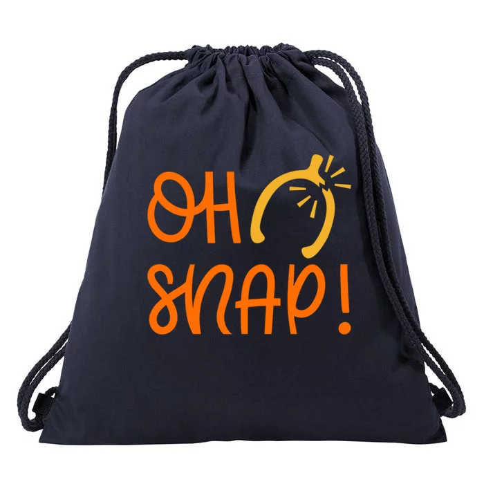 Funny Oh Snap Thanksgiving Turkey Wishbone Drawstring Bag