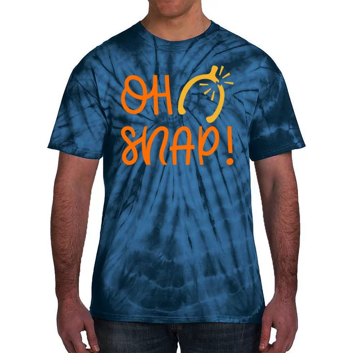 Funny Oh Snap Thanksgiving Turkey Wishbone Tie-Dye T-Shirt