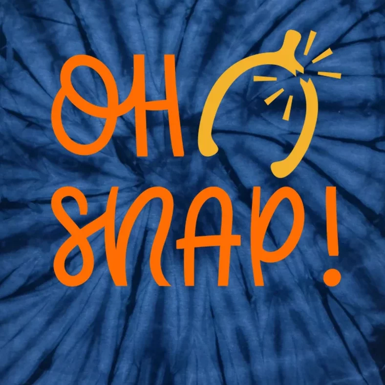 Funny Oh Snap Thanksgiving Turkey Wishbone Tie-Dye T-Shirt