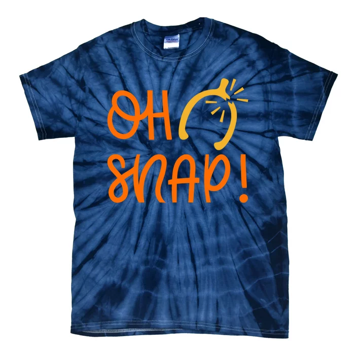 Funny Oh Snap Thanksgiving Turkey Wishbone Tie-Dye T-Shirt