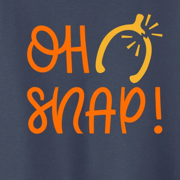 Funny Oh Snap Thanksgiving Turkey Wishbone Toddler T-Shirt