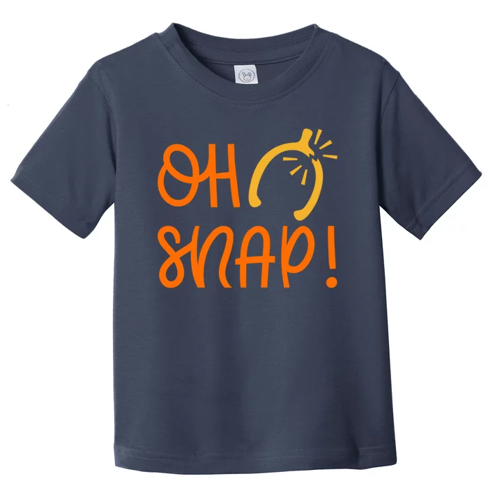 Funny Oh Snap Thanksgiving Turkey Wishbone Toddler T-Shirt