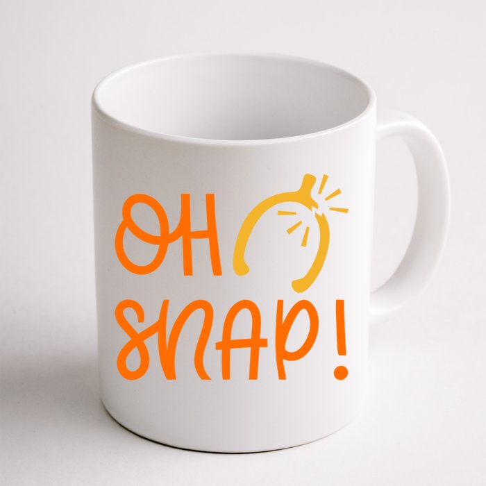 Funny Oh Snap Thanksgiving Turkey Wishbone Front & Back Coffee Mug