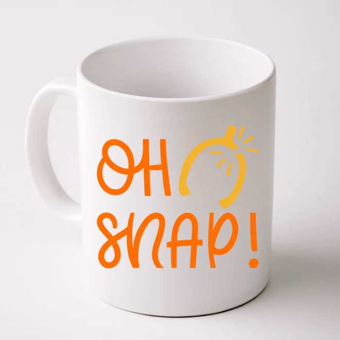 Funny Oh Snap Thanksgiving Turkey Wishbone Front & Back Coffee Mug