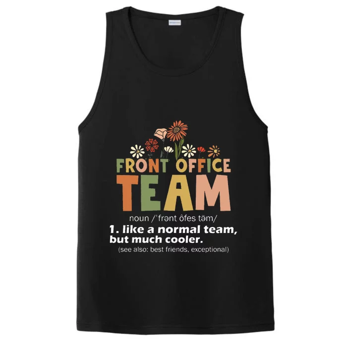 Front Office Squad Team For Administrative Assistants Performance Tank