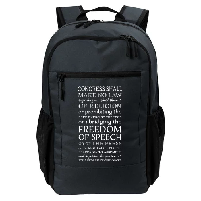 Freedom Of Speech American Bill Of Rights Gift Daily Commute Backpack