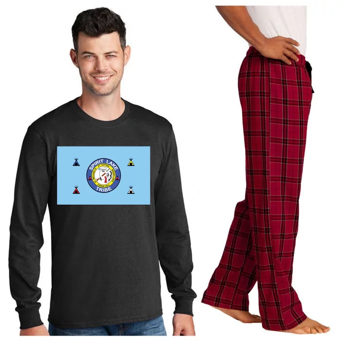 Flag Of Spirit Lake Dakota Tribe Usa Long Sleeve Pajama Set