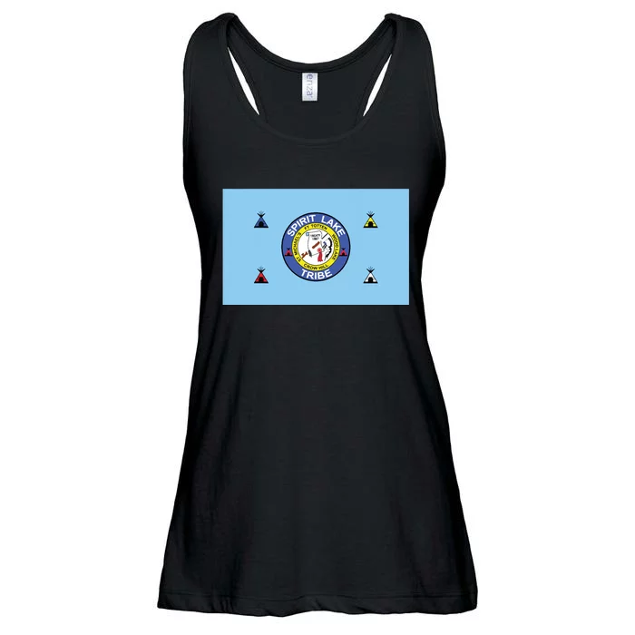 Flag Of Spirit Lake Dakota Tribe Usa Ladies Essential Flowy Tank