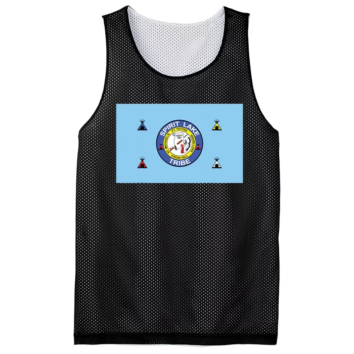 Flag Of Spirit Lake Dakota Tribe Usa Mesh Reversible Basketball Jersey Tank