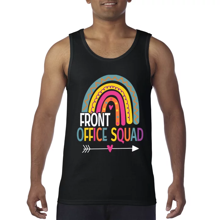 Front Office Squad Rainbow Vintage Tank Top