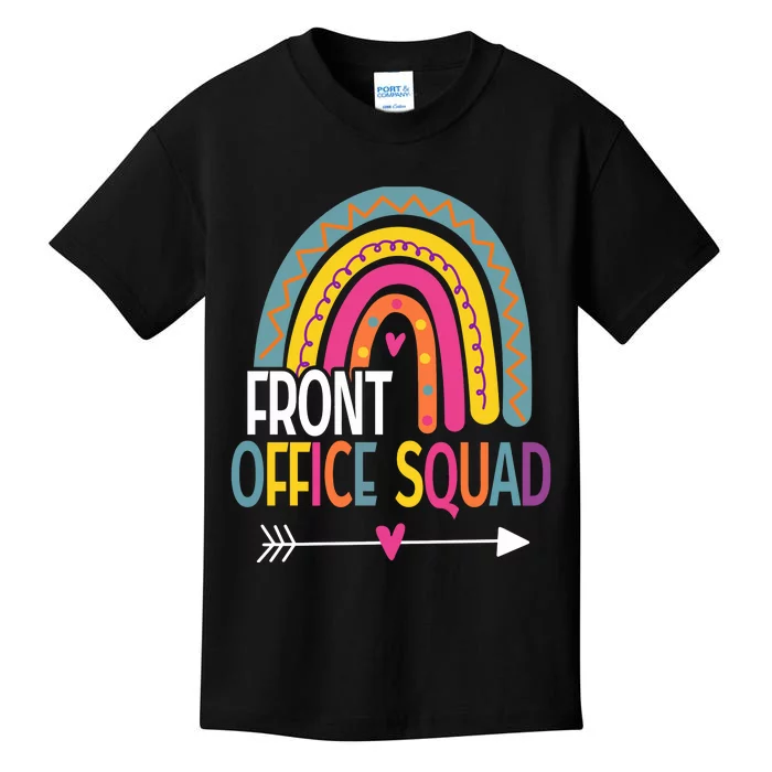 Front Office Squad Rainbow Vintage Kids T-Shirt