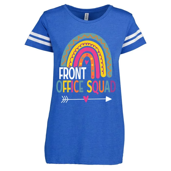 Front Office Squad Rainbow Vintage Enza Ladies Jersey Football T-Shirt