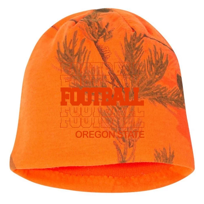 Football Oregon State In Modern Stacked Lettering Kati - Camo Knit Beanie