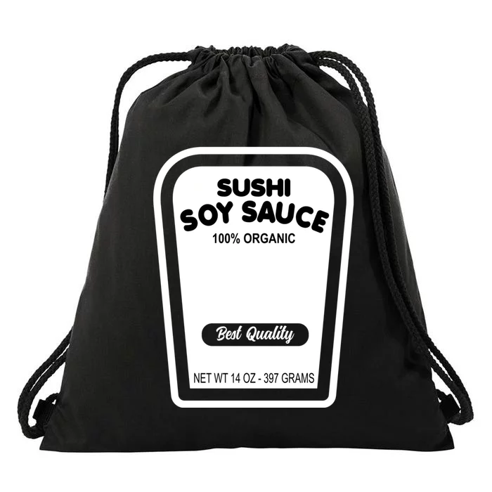 Funny Organic Soy Sauce Halloween Costume Condiment Drawstring Bag