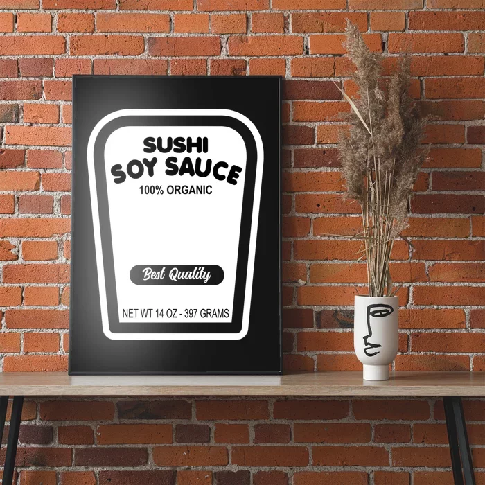 Funny Organic Soy Sauce Halloween Costume Condiment Poster