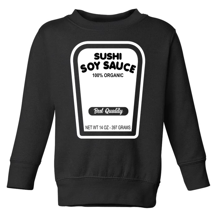 Funny Organic Soy Sauce Halloween Costume Condiment Toddler Sweatshirt