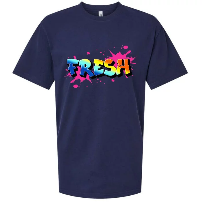 Fresh Old School Graffiti Style Funny Graffiti Graphic Sueded Cloud Jersey T-Shirt