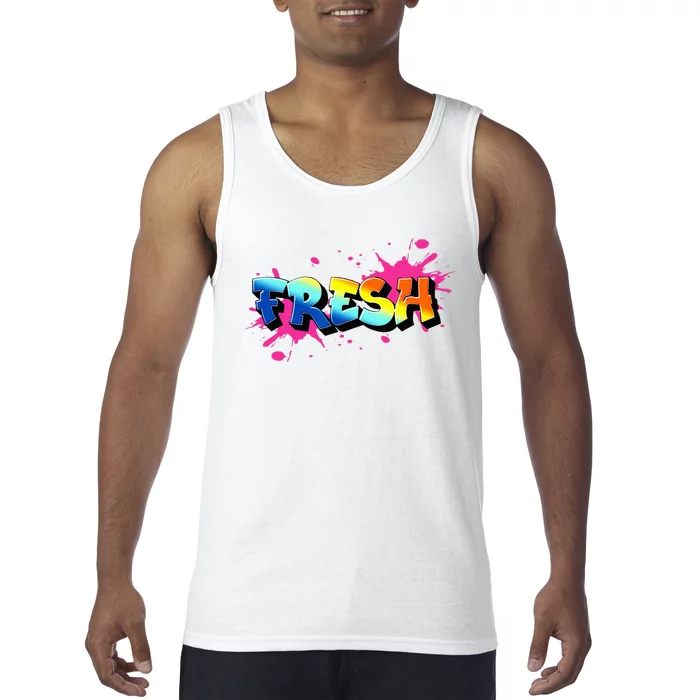 Fresh Old School Graffiti Style Funny Graffiti Graphic Tank Top