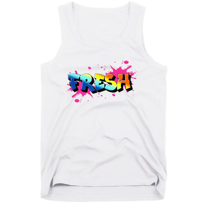 Fresh Old School Graffiti Style Funny Graffiti Graphic Tank Top